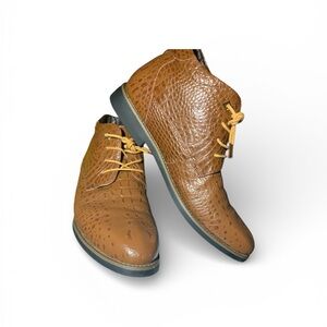 Men's Brown Alligator Boots (item#p102)